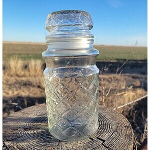 Vintage Planters Peanut Apothecary Jar 1984 Glass
